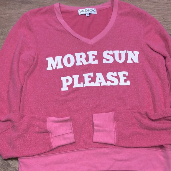 Wildfox xsmall more sun please pink sweatshirt - Picture 4 of 8